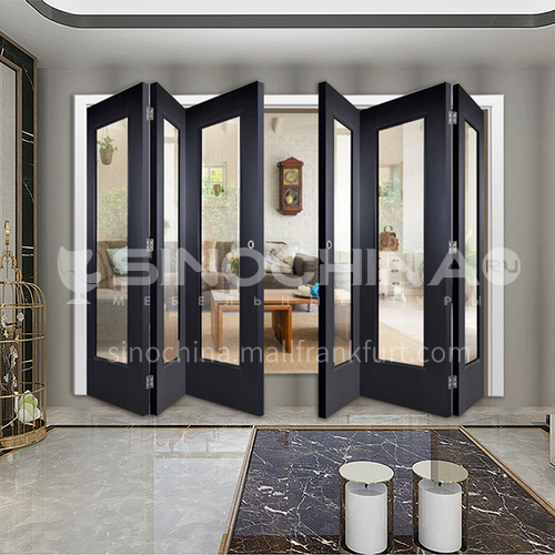 G wooden folding door composite wooden door with glass bedroom door living room door kitchen door modern style 7